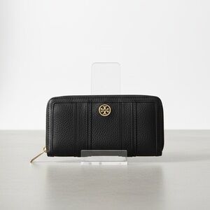 Tory Burch Landon black leather continental wallet